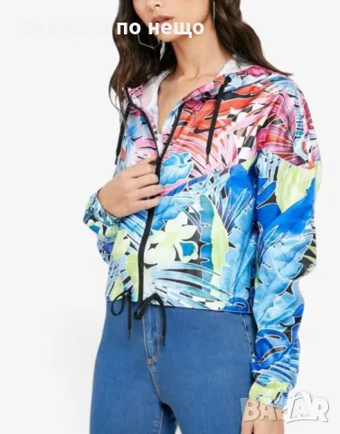 NIKE Sportswear Windrunner Cropped Jacket Multicolor Дамско Яке С Флорален Принт Код P3045