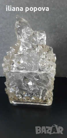 Стъклена захарница, снимка 2 - Аксесоари за кухня - 50816244