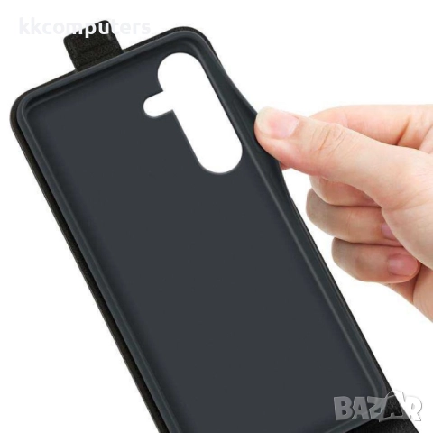 Samsung Galaxy S25 FE Flip2 Кожен Калъф и Скрийн Протектор, снимка 6 - Калъфи, кейсове - 51831129