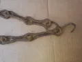 Стара верига за огнище от ковано желязо , здрава, снимка 2