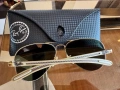 Оригинални слънчеви очила RayBan Aviators с карбонови наушници и стъкла G15, снимка 2