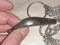 Страхотен голям османски сребърен кюстек с джобно ножче, снимка 4