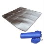 Постелка за къмпинг с двойно алуминиево покритие 150 см x 200 см, снимка 1 - Палатки - 44452380