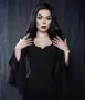 Дълга права черна перука, снимка 3