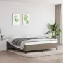 vidaXL Рамка за легло без матрак, таупе, 160x200 см плат, снимка 2