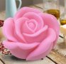 роза ароматна силиконов молд форма фондан гипс сапун свещ, снимка 3