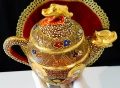 Кана японски порцелан Satsuma,Дракон,злато,500 мл. , снимка 7