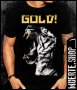 Черна тениска с щампа TIGER GOLD