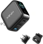 Зарядно устройство MINIX 100W USB C, 3-портово GaN, интелигентен дисплей и сензорно управление, снимка 8