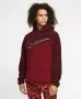 Мъжки суичър Nike Sherpa Night Maroon /Team Red/White - размер S/M, снимка 1