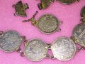 СТАРИННА СРЕБЪРНА ГРИВНА със СРЕБЪРНИ МОНЕТИ на ЦАР ФЕРДИНАНД I  Царство БЪЛГАРИЯ РЪЧНА РАБОТА 43081, снимка 5