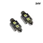 LED крушки софитни 36mm 24V 2 броя, снимка 2