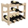 Дървена поставка за бутилки вино 