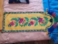 Извезана кърпа ръчна изработка  ретро стенно пано, снимка 1