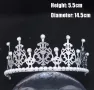 островърха Корона Тиара метална с перли за украса декор на торта парти, снимка 9