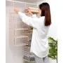 Окачващ метален органайзер за гардероб с 5 рафта – 130 x 29 x 29 см, снимка 7