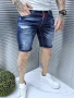 Мъжки къси дънки с накъсан ефект № 33,34 нови, снимка 1