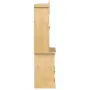 vidaXL Стъклен шкаф витрина Corona 100x48,5x179 см бор масив, снимка 5