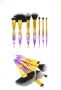 Промоция: Комплект "Еднорог" от 7 разноцветни четки за грим HZS91, снимка 14