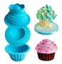 Giant Cupcake  огромна силиконова  форма за Къпкейк  кекс мъфин торта, снимка 3