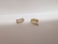 Златни обеци с цирконий 1, снимка 6