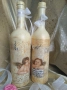 Арт бутилки за ракия за подарък за гости. модел ретро Ангели, снимка 1