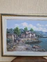 Превъзходна голяма антикварна авторска картина масло върху платно , снимка 7