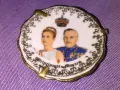 Малка порцеланова чиния винтидж от около 1980 г  престонасл. на Монако Рение и Грейс Кели фи 53мм, снимка 2