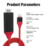Кабел Lightning към HDMI 2M за iPhone/iPad 1080p конверторен кабел, снимка 9
