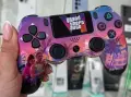 Безжичен джойстик за PS4 с тъчпад, вибрация и LED осветление – FC25 / GTA дизайн, снимка 1