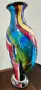 Голяма масивна ваза Murano style glass , снимка 6