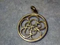 АЖУРЕН ФЛОРАЛЕН СРЕБЪРЕН МЕДАЛЬОН СРЕБРО СРЕБРО 925 ДИЗАЙНЕРСКО АРТ БИЖУ 28816, снимка 12