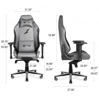 Геймърски стол / офис стол ACE-M1-ASH, снимка 5 - Столове - 35862797