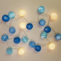 лампички с 20 топки (ръчна изработка) / коледни / Монтесори легло, снимка 2 - Други - 35622133