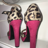 Fiorelli велурени токчета, снимка 4 - Дамски обувки на ток - 36287260