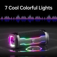 Нов Bluetooth безжичен високоговорител Преносим RGB светлини Тонколони, снимка 4 - Грамофони - 42490455