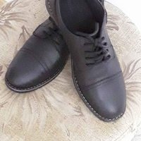 Мъжки обувки от естествена кожа в черно , снимка 1 - Официални обувки - 41308393