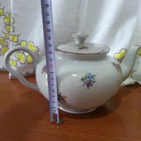 Стар български порцелан сип чайник, снимка 2 - Антикварни и старинни предмети - 41500385