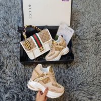 Gucci дамски маратонки на платформа, снимка 2 - Маратонки - 42718656