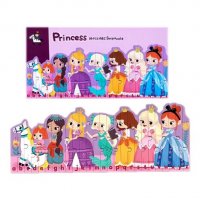 Детски дървен пъзел "Принцеси" (58см), снимка 1 - Игри и пъзели - 40221101