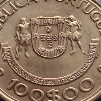 Монета 100 ескудос 1989г. Португалия КОРАБИ ILHAS CANARIAS 34330, снимка 2 - Нумизматика и бонистика - 42711192