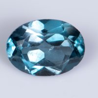 Топаз лондонско синьо 0.93ct 7x5mm овална шлифовка #6, снимка 1 - Други - 41888451