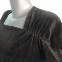 Луксозна дизайнерска блуза от кадифе top "Sandwich" fashion / голям размер , снимка 3 - Блузи с дълъг ръкав и пуловери - 36151463