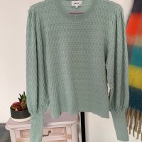 Пуловер цвят мента на Only в размер Л, снимка 4 - Блузи с дълъг ръкав и пуловери - 44407351