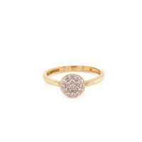 Златен дамски пръстен 1,61гр. размер:53 14кр. проба:585 модел:22041-2, снимка 1 - Пръстени - 44215186