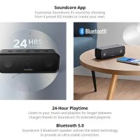 2023 Anker Soundcore 3 BassUp 100% Титан Диафрагма 40kHz 24ч IPX7 Spotify iPhone Siri Гласов Контрол, снимка 9 - Слушалки и портативни колонки - 41381739