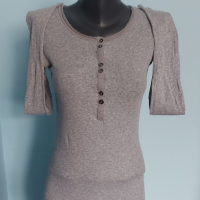 Маркова еластична блуза с дълъг ръкав "S'Oliver" / унисайз , снимка 1 - Блузи с дълъг ръкав и пуловери - 44777619