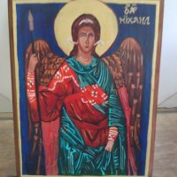 Икона на свети Архангел Михаил, снимка 4 - Икони - 41665125