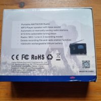 2023 RETEKESS V115 Цифров преносим радиоприемник, снимка 18 - Bluetooth тонколони - 41225577