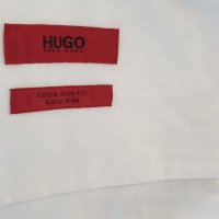 Hugo Boss HUGO Elisha01 Extra Slim fit pique Cotton Mens Size40/ 50/ L НОВО! ОРИГИНАЛ! Мъжка Риза!, снимка 3 - Ризи - 34773219